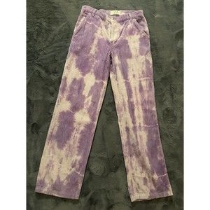 Free People Purple Tie-Dye Wide Leg Pants